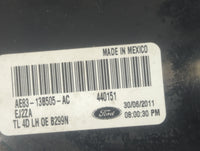 2011-2013 Ford Fiesta Tail Light Assembly Driver Left OEM P/N:AE83-13B505-AC Fits Fits 2011 2012 2013 OEM Used Auto Parts - 