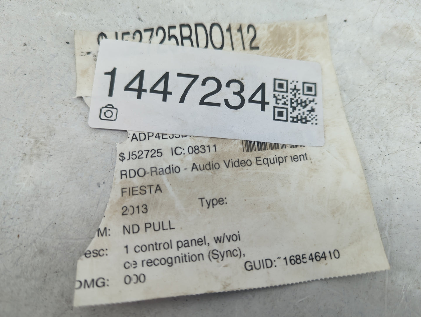 2013-2013 Ford Fiesta Radio Control Panel - Oemusedautoparts1.com