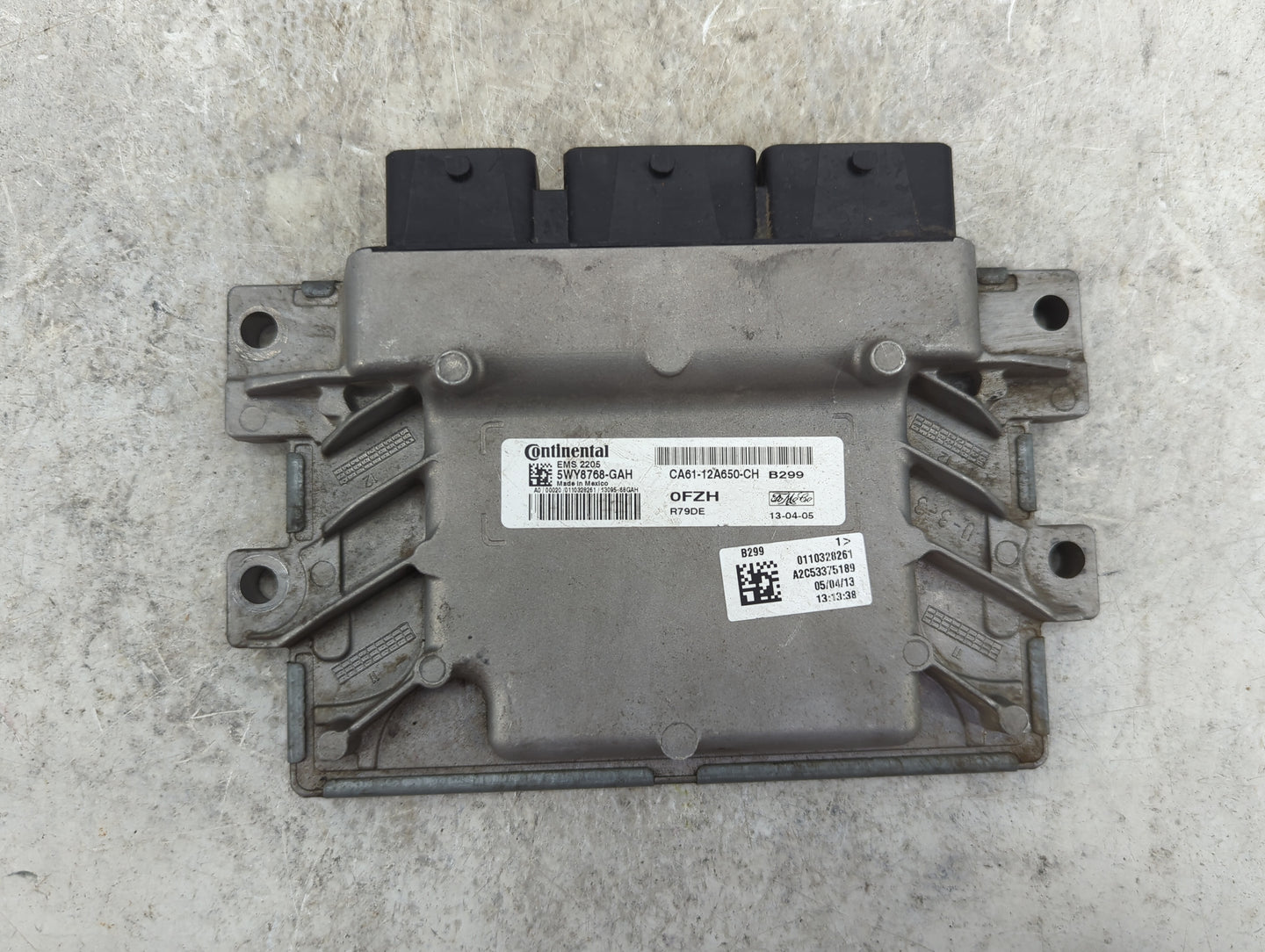 2012-2013 Ford Fiesta PCM Engine Control Computer ECU ECM PCU OEM P/N:5WY8768-GAH CA61-12A650-CH Fits Fits 2012 2013 OEM Use