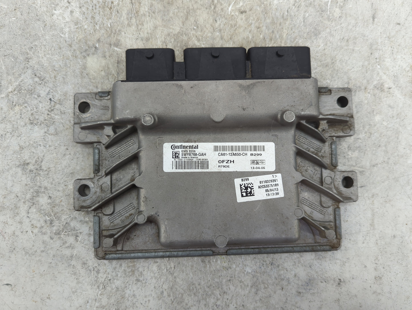 2012-2013 Ford Fiesta PCM Engine Control Computer ECU ECM PCU OEM P/N:5WY8768-GAH CA61-12A650-CH Fits Fits 2012 2013 OEM Use