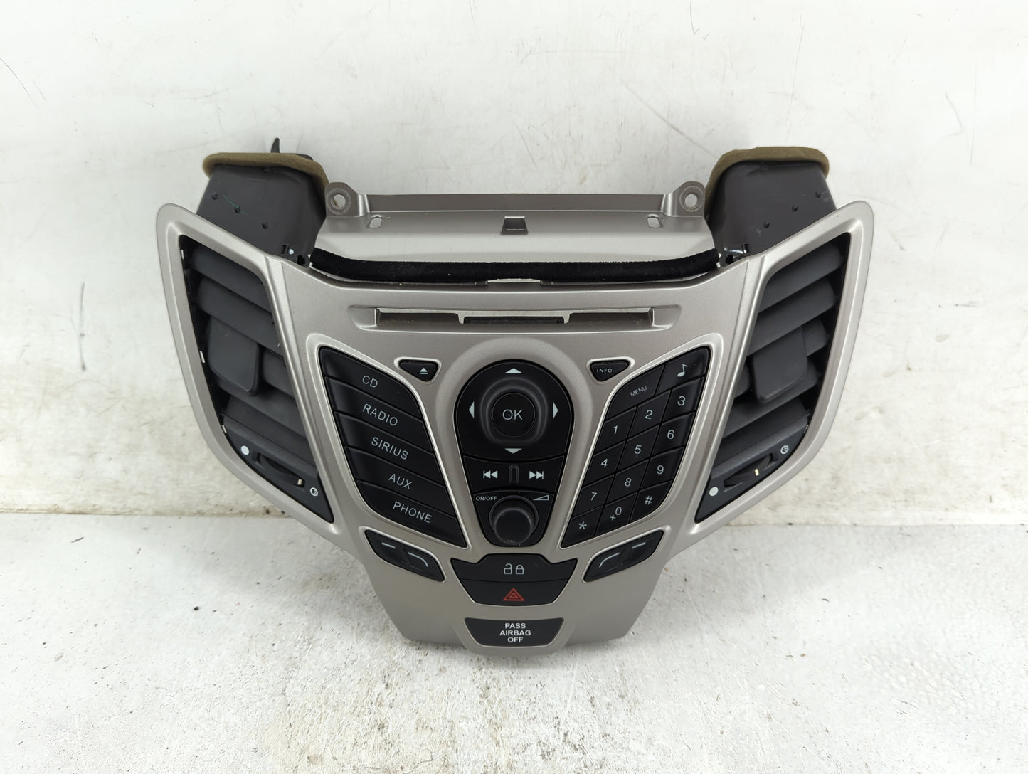 2013-2013 Ford Fiesta Radio Control Panel Silver 1476460 - Oemusedautoparts1.com