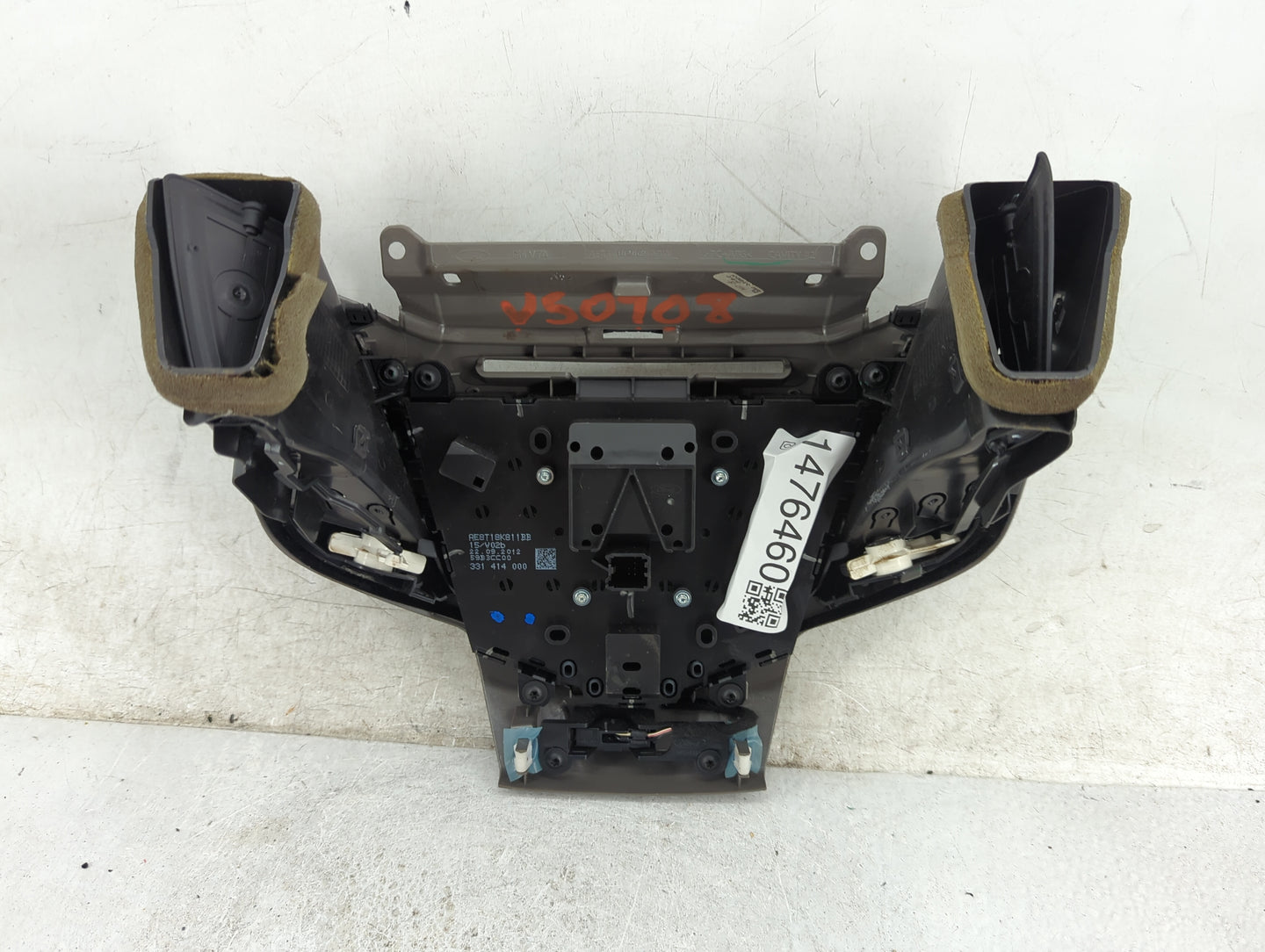 2013-2013 Ford Fiesta Radio Control Panel Silver 1476460 - Oemusedautoparts1.com