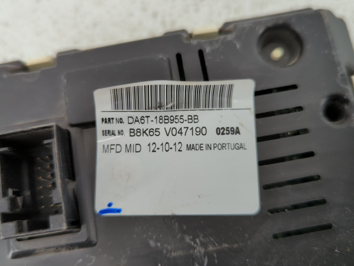 2013 Ford Fiesta Information Radio Display Screen 341297 - Oemusedautoparts1.com