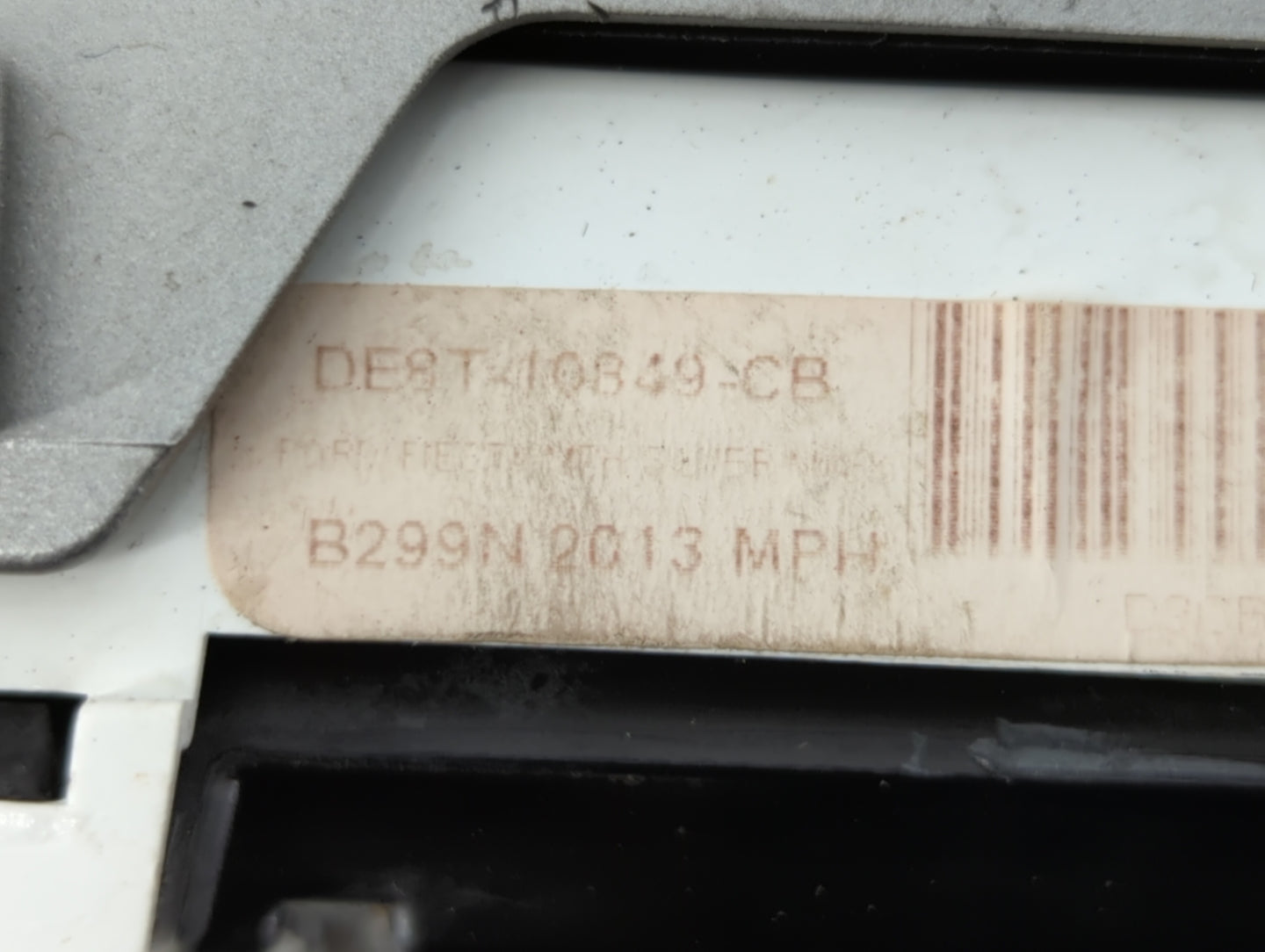 2013 Ford Fiesta Instrument Cluster Speedometer Gauges P/N:DE8T-10849-CB Fits OEM Used Auto Parts - Oemusedautoparts1.com