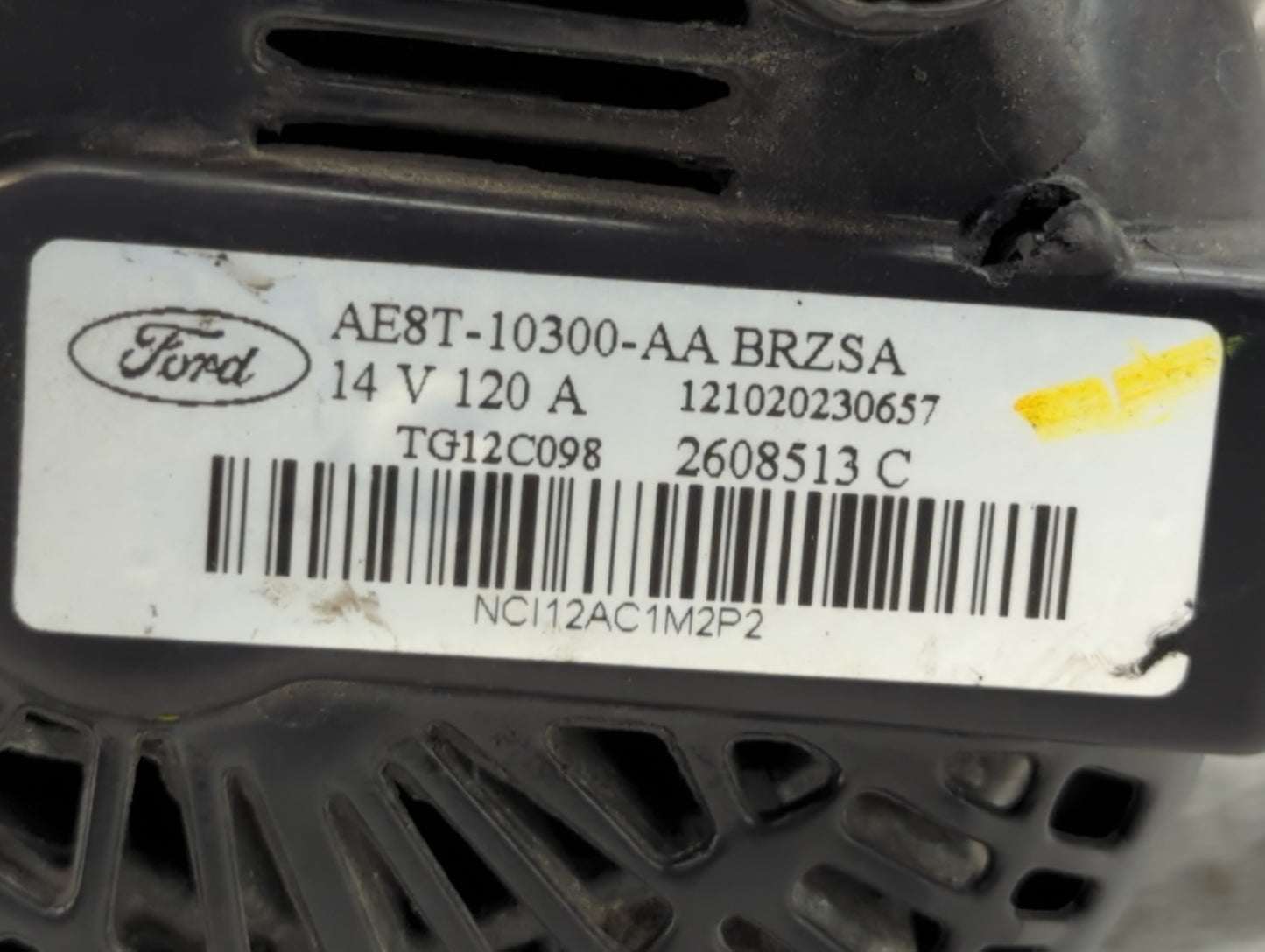 2011-2019 Ford Fiesta Alternator Replacement Generator Charging Assembly Engine OEM P/N:AE8T-10300-AB AE8T-10300-AA Fits OEM
