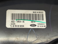 2011-2013 Ford Fiesta Tail Light Assembly Passenger Right OEM P/N:AE83-13B504-AC Fits Fits 2011 2012 2013 OEM Used Auto Part