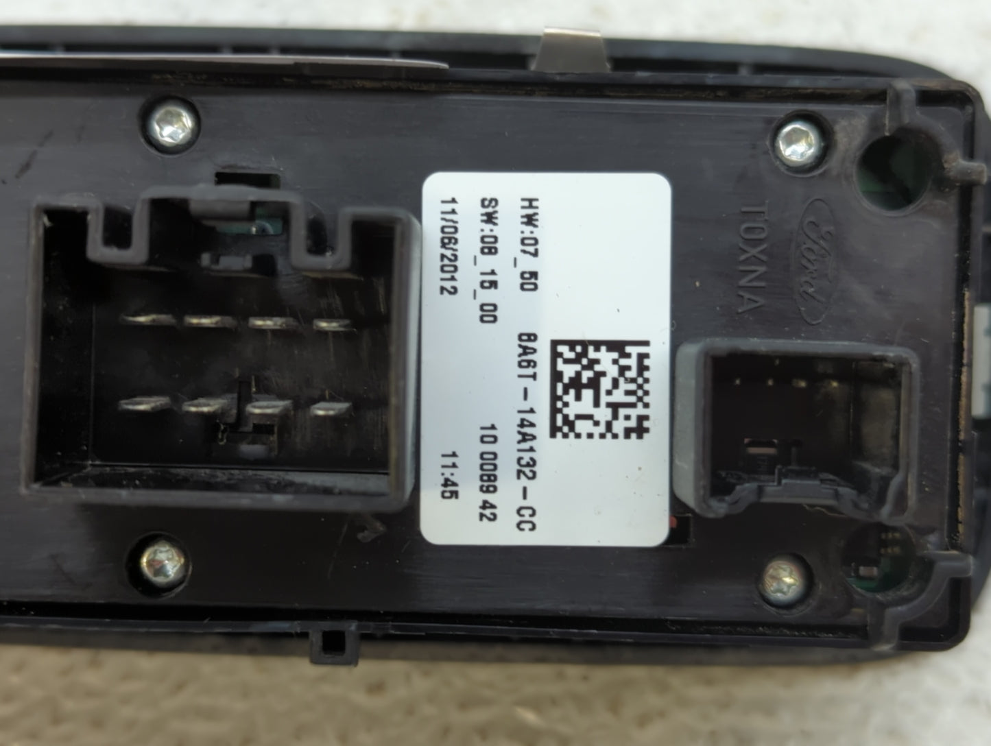 2011-2013 Ford Fiesta Master Power Window Switch Replacement Driver Side Left P/N:8A6T-14A132-CC Fits OEM Used Auto Parts - 
