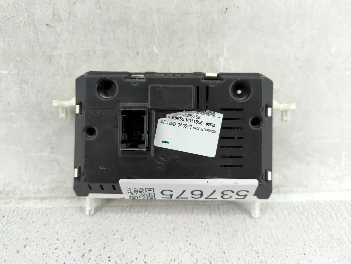 2013 Ford Fiesta Radio AM FM Cd Player Receiver Replacement P/N:DA6T-18B955-BB OEM Used Auto Parts - Oemusedautoparts1.com
