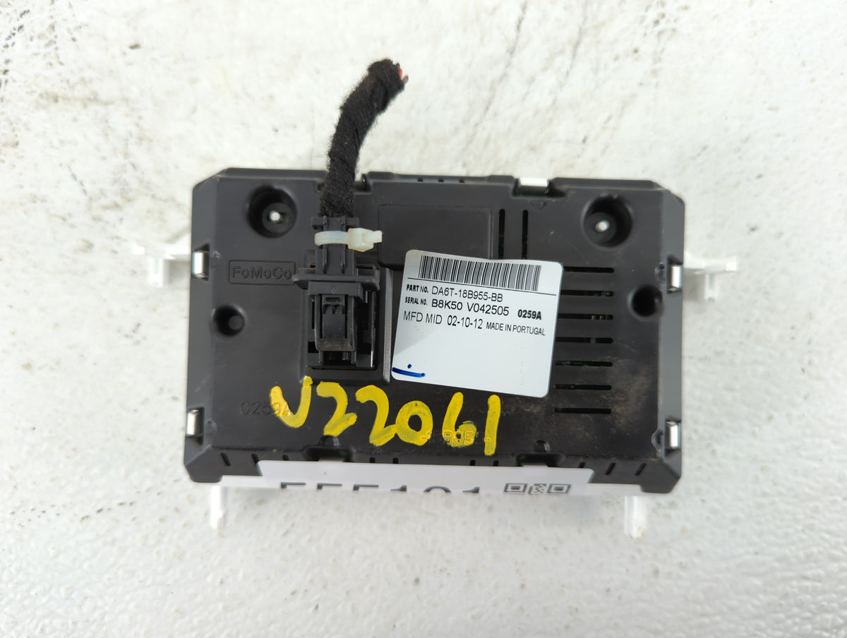 2013 Ford Fiesta Information Radio Display Screen 555101 - Oemusedautoparts1.com