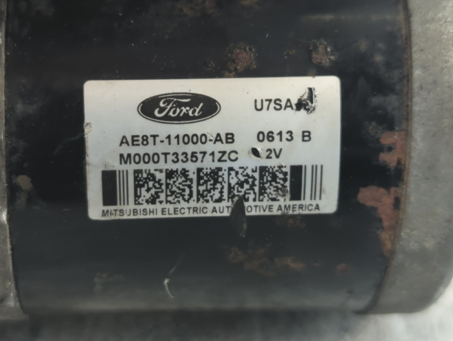 2011-2019 Ford Fiesta Car Starter Motor Solenoid OEM P/N:M000T33571ZC AE8T-11000-AB Fits OEM Used Auto Parts - Oemusedautopa
