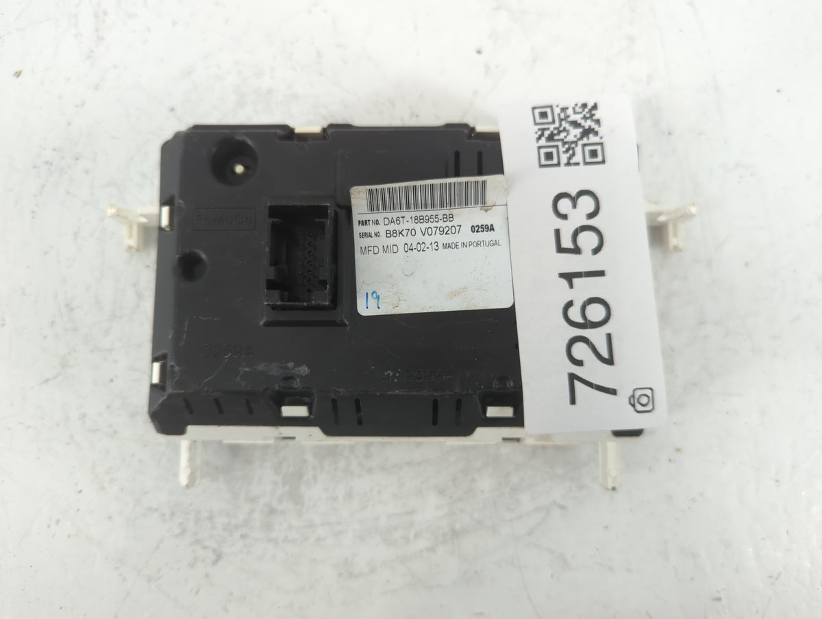 2013 Ford Fiesta Information Radio Display Screen 726153 - Oemusedautoparts1.com