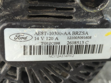 2011-2019 Ford Fiesta Alternator Replacement Generator Charging Assembly Engine OEM P/N:AE8T-10300-AA Fits OEM Used Auto Parts