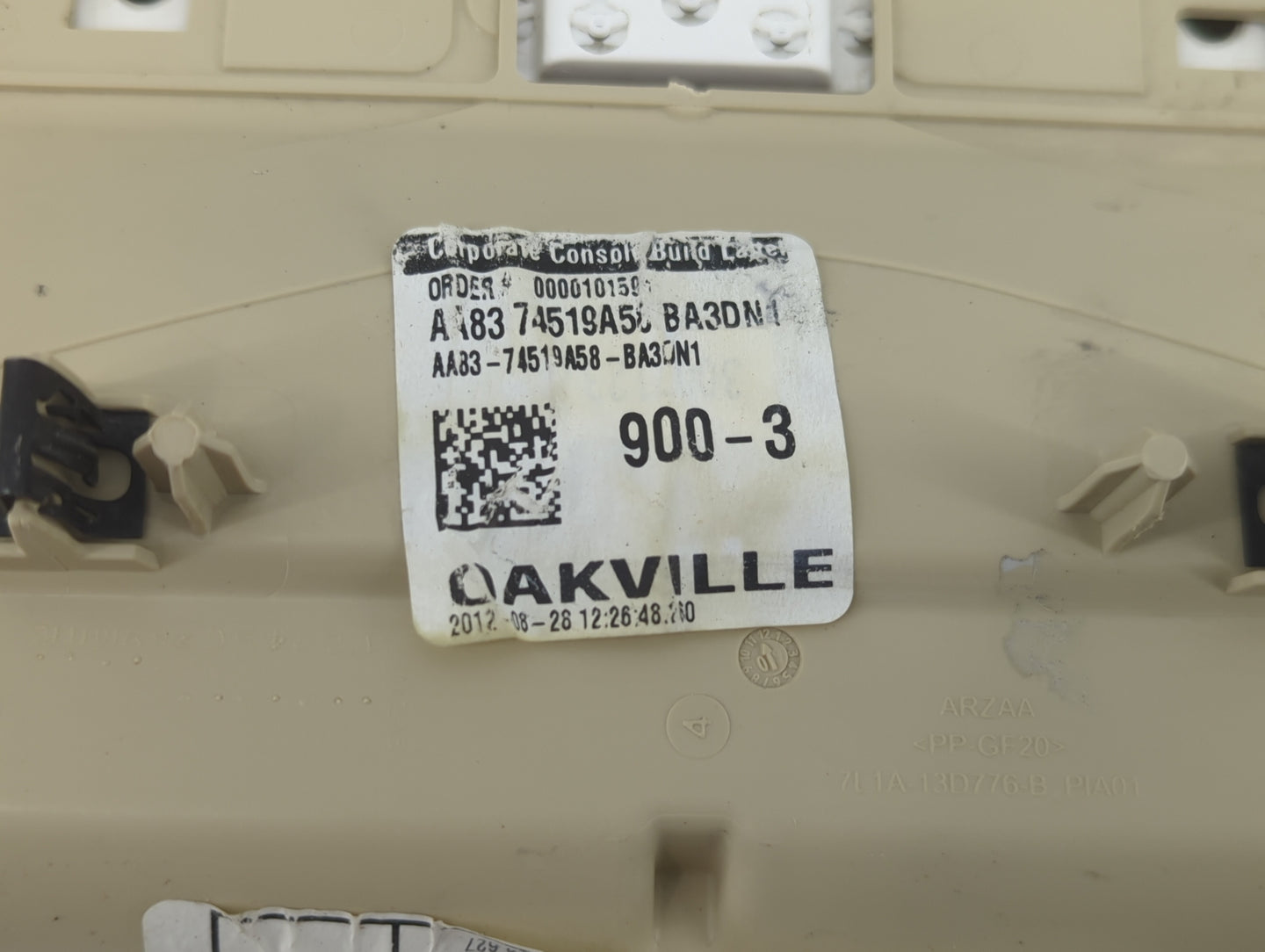 2013 Ford Flex Overhead Roof Console - Oemusedautoparts1.com
