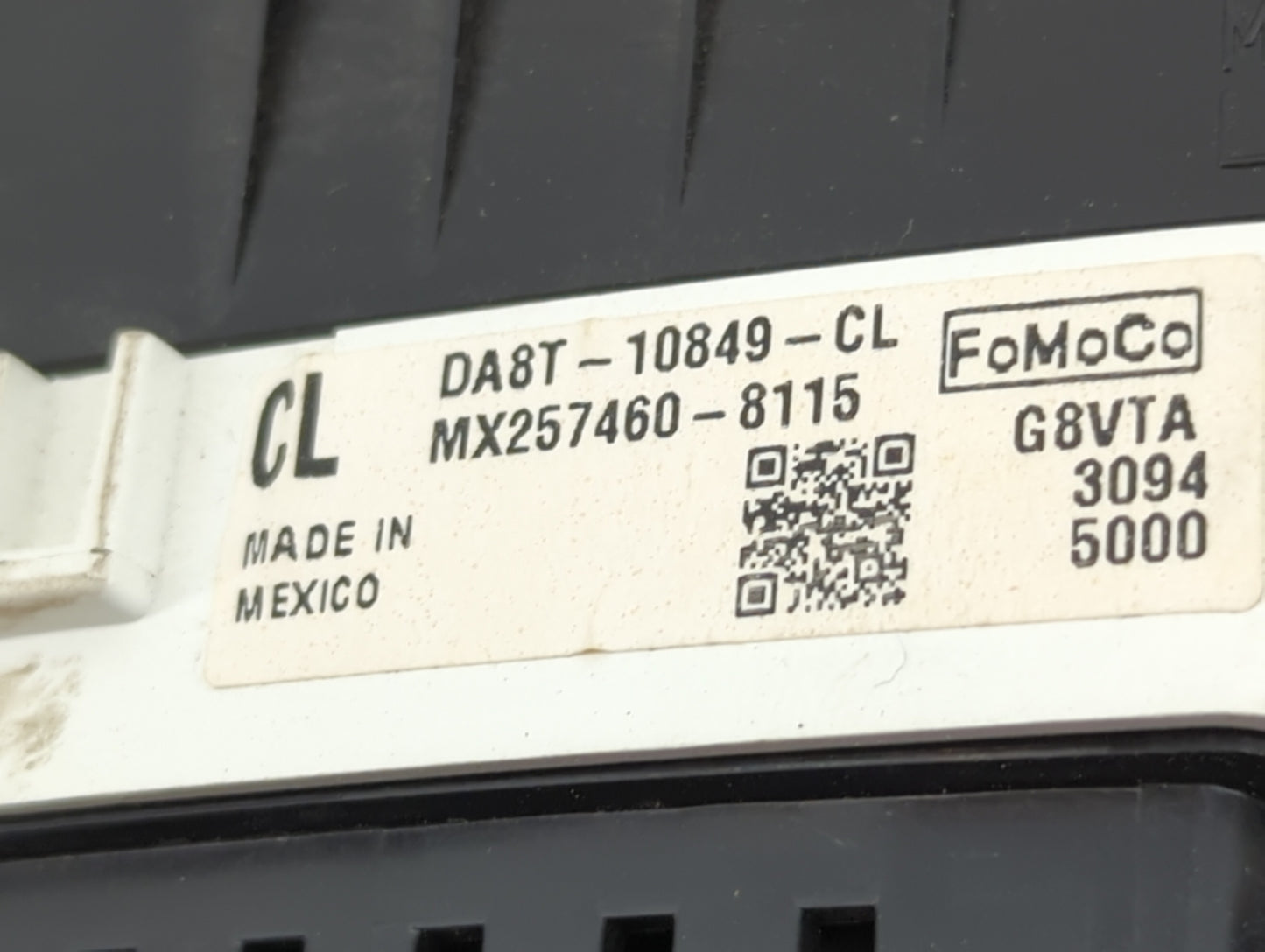 2013 Ford Flex Instrument Cluster Speedometer Gauges P/N:DA8T-10849-CL MX257460-8115 Miles: Fits OEM Used Auto Parts - Oemus