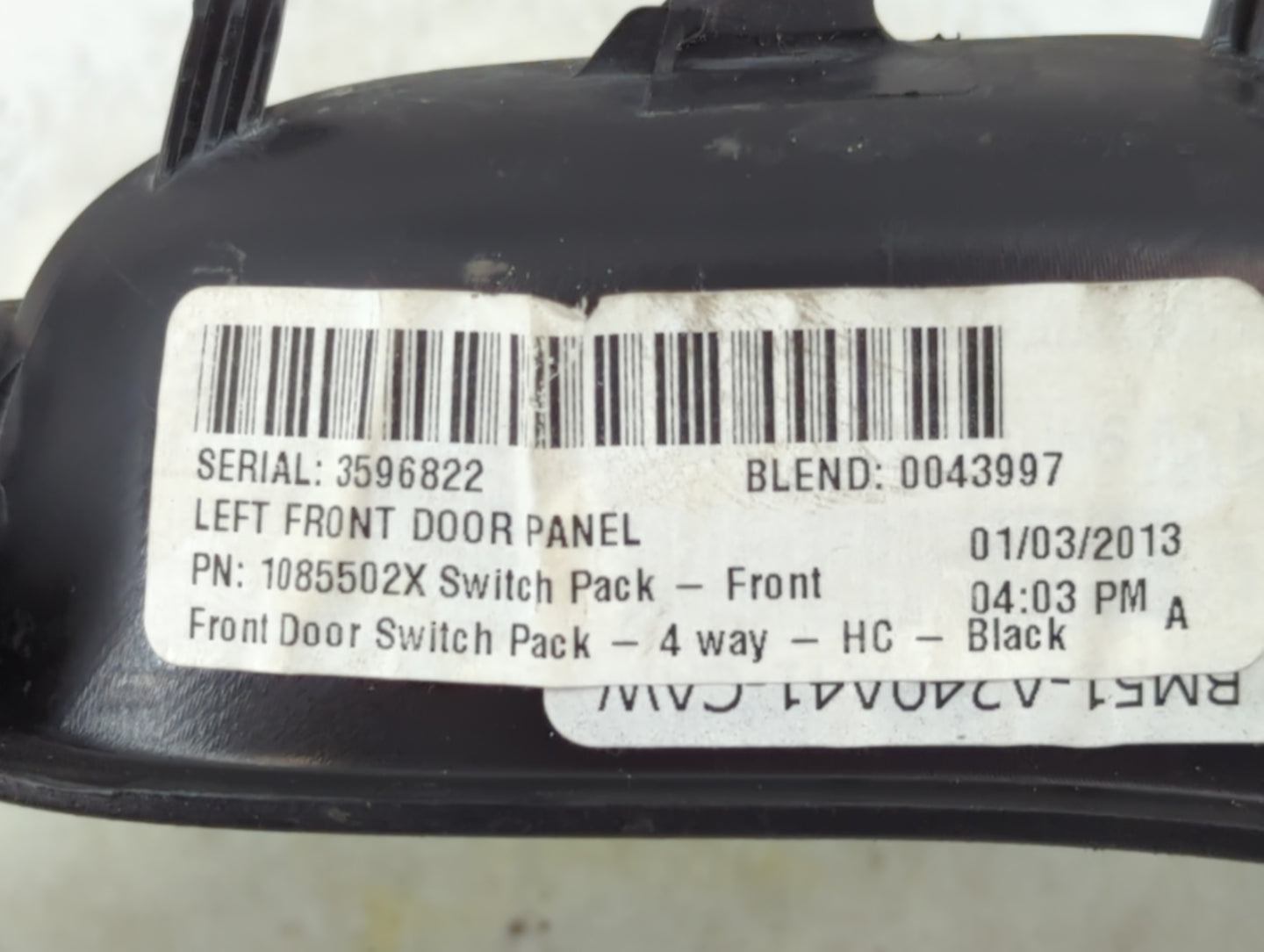 2012-2018 Ford Focus Master Power Window Switch Replacement Driver Side Left P/N:1085502X Fits OEM Used Auto Parts - Oemused