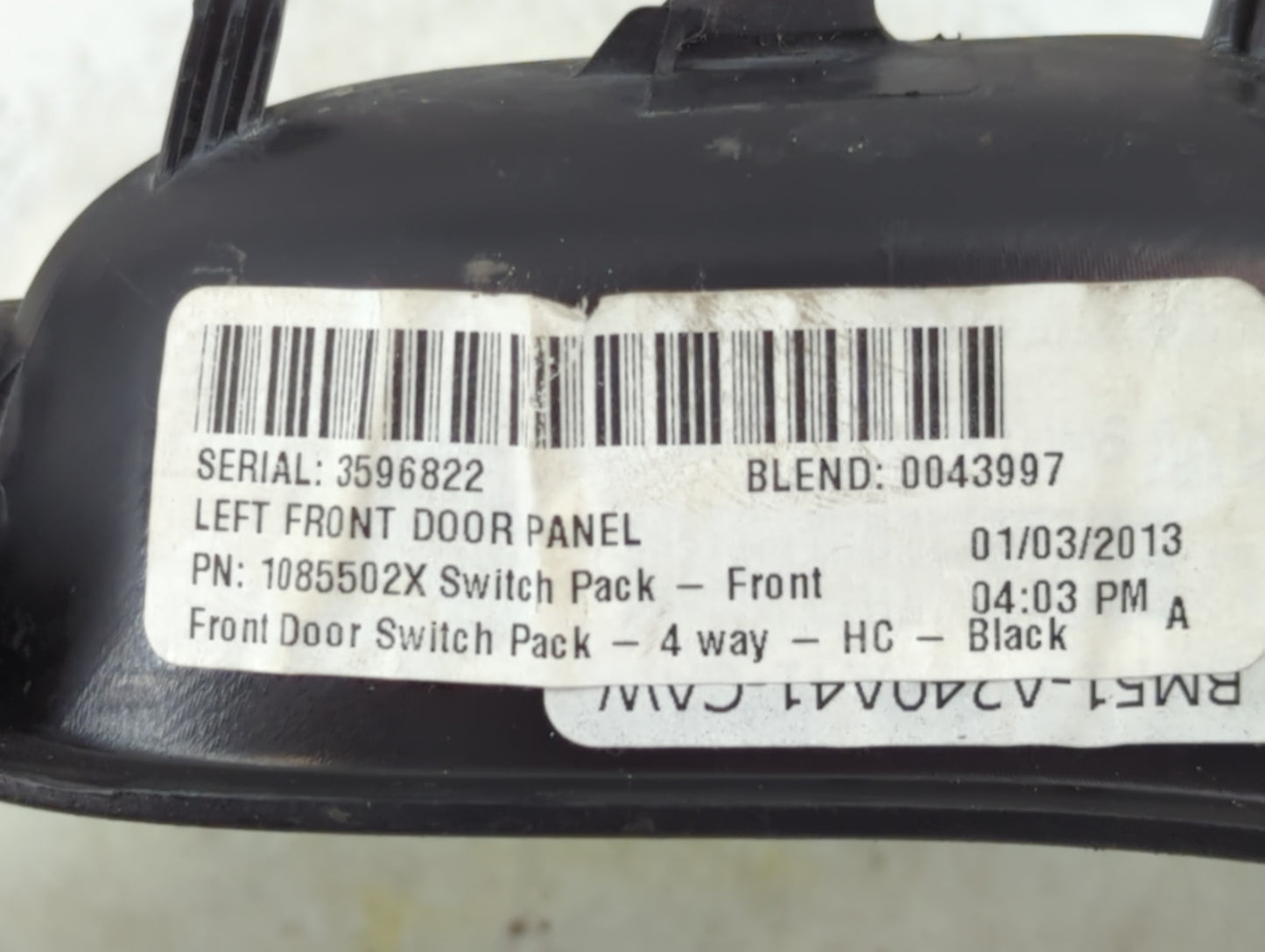 2012-2018 Ford Focus Master Power Window Switch Replacement Driver Side Left P/N:1085502X Fits OEM Used Auto Parts - Oemused