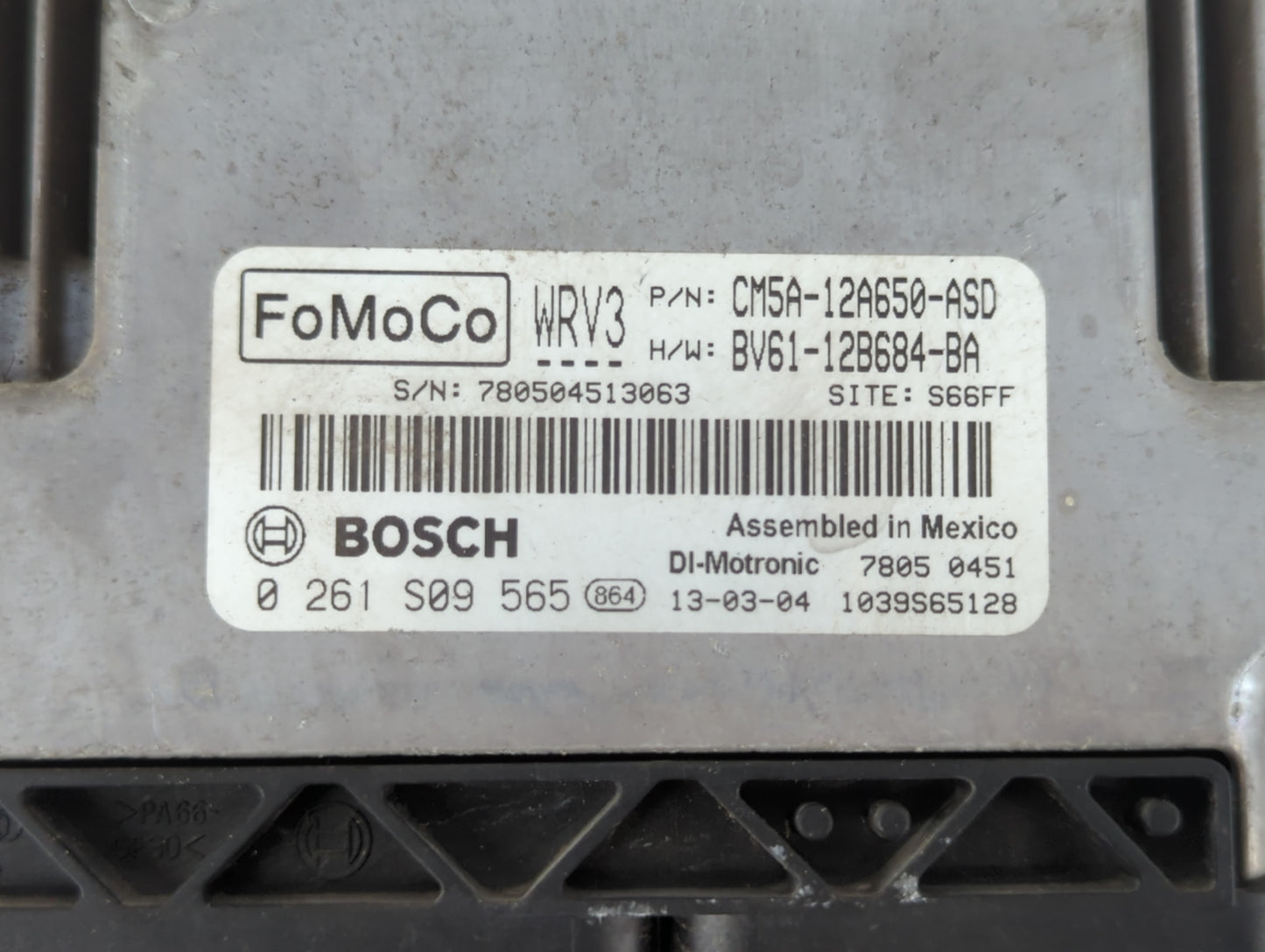 2012-2013 Ford Focus PCM Engine Control Computer ECU ECM PCU OEM P/N:BV61-12B684-BA CM5A-12A650-ASD Fits Fits 2012 2013 OEM 