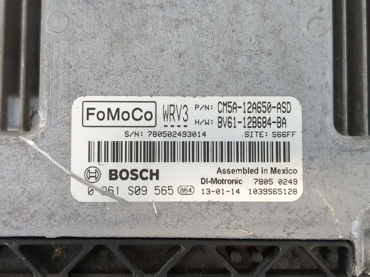 2012-2013 Ford Focus PCM Engine Control Computer ECU ECM PCU OEM P/N:CM5A-12A650-ASD Fits Fits 2012 2013 OEM Used Auto Parts