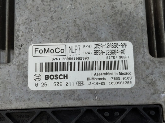 2013 Ford Focus PCM Engine Control Computer ECU ECM PCU OEM P/N:CM5A-12A650-APH Fits OEM Used Auto Parts