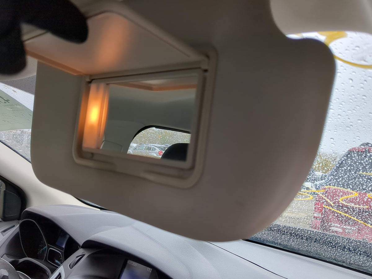 2012-2013 Ford Focus Sun Visor Shade Replacement Passenger Right Mirror Fits Fits 2012 2013 OEM Used Auto Parts - Oemusedaut