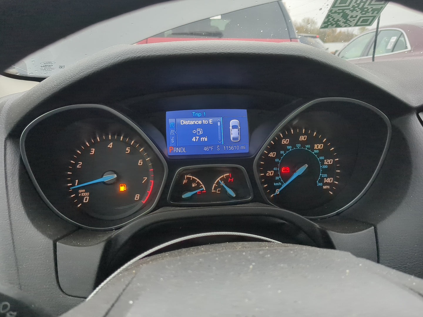 2013-2014 Ford Focus Instrument Cluster Speedometer Gauges Miles:116K Fits Fits 2013 2014 OEM Used Auto Parts - Oemusedautop