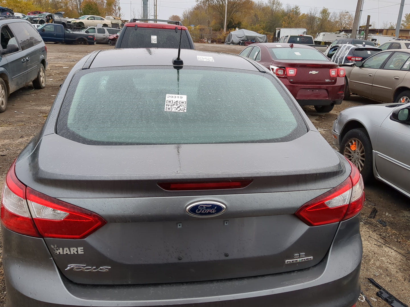 2012-2014 Ford Focus Trunk/decklid/hatch/tailgate Oem - Oemusedautoparts1.com