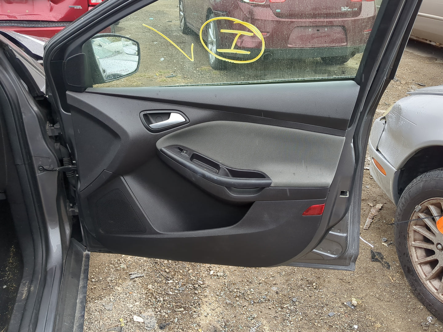 2013 Ford Focus Front Right Passenger Interior Door Panel Trim 1224091 - Oemusedautoparts1.com