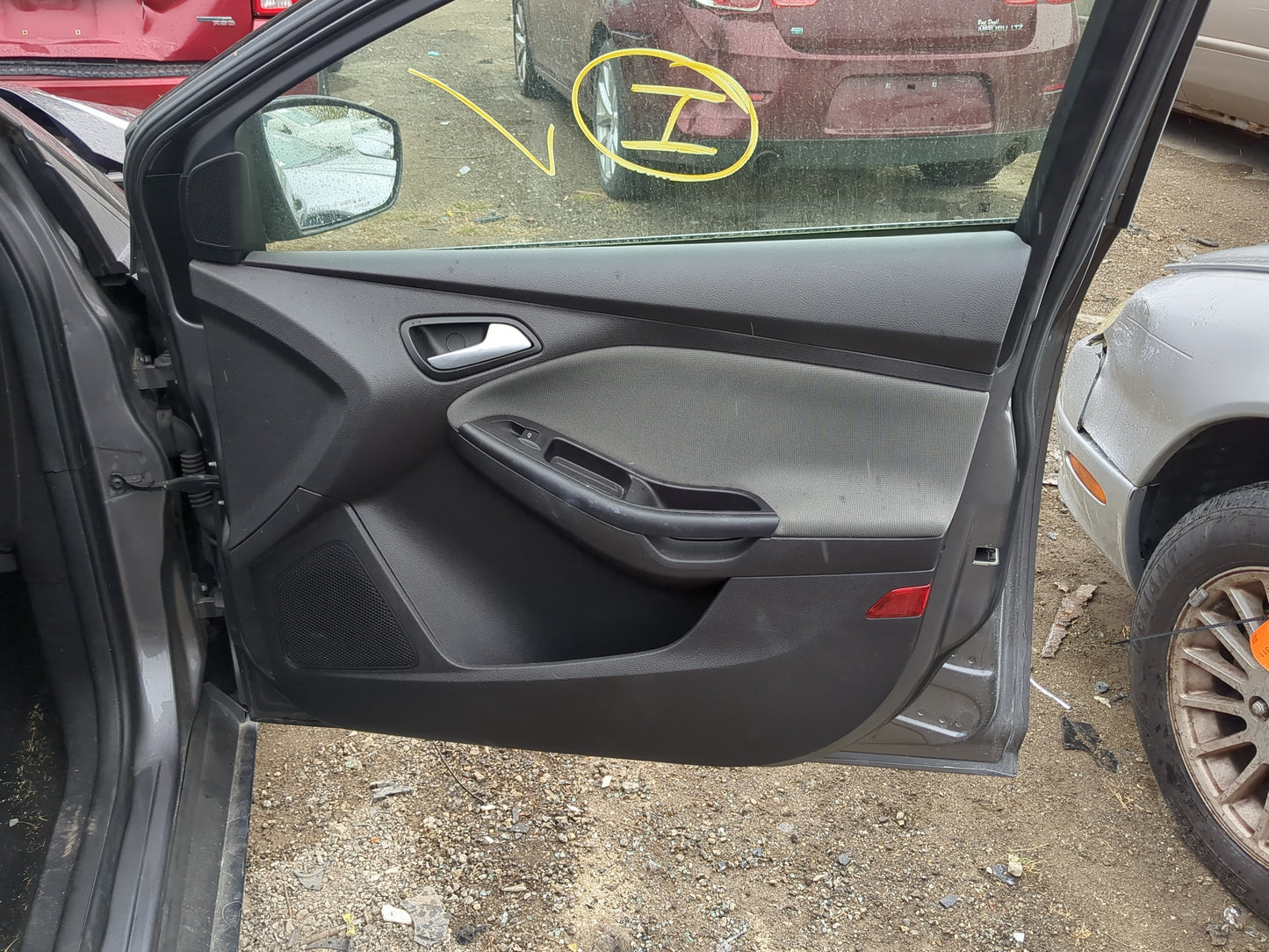 2013 Ford Focus Front Right Passenger Interior Door Panel Trim 1224091 - Oemusedautoparts1.com
