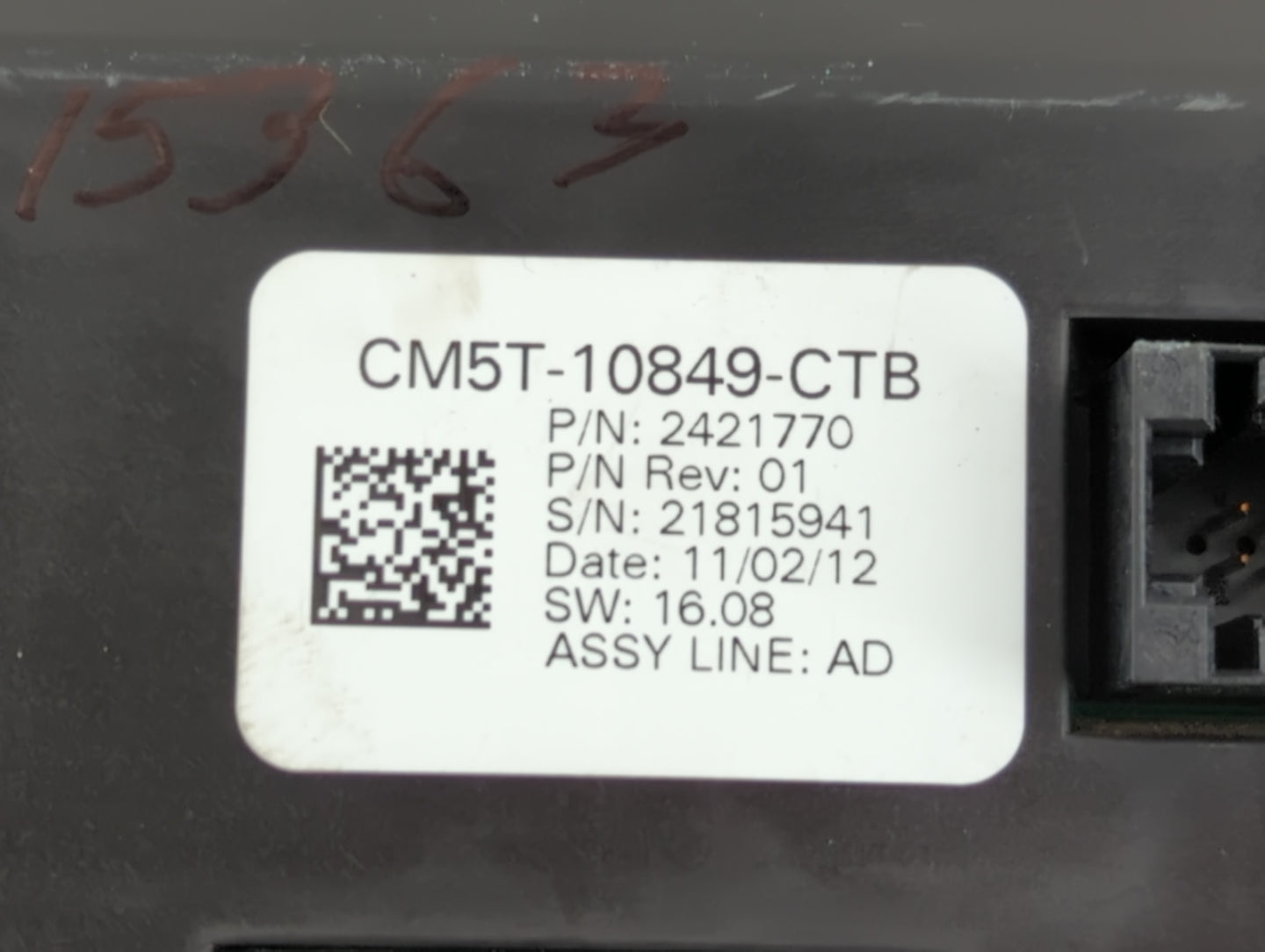 2013-2014 Ford Focus Instrument Cluster Speedometer Gauges P/N:CM5T-10849-CTB Fits Fits 2013 2014 OEM Used Auto Parts - Oemu
