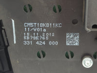 2012-2013 Ford Focus Radio AM FM Cd Player Receiver Replacement P/N:CM5T18K811KC Fits Fits 2012 2013 OEM Used Auto Parts - O