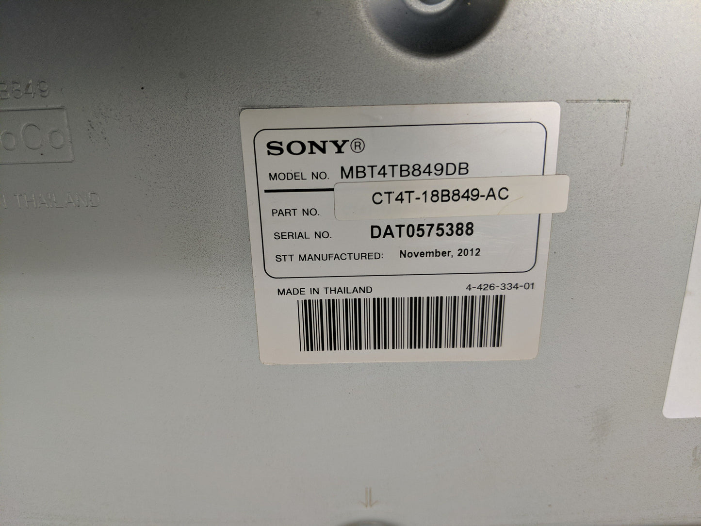 2012-2013 Ford Focus Radio AM FM Cd Player Receiver Replacement P/N:CT4T-18B849-AC Fits OEM Used Auto Parts - Oemusedautopar