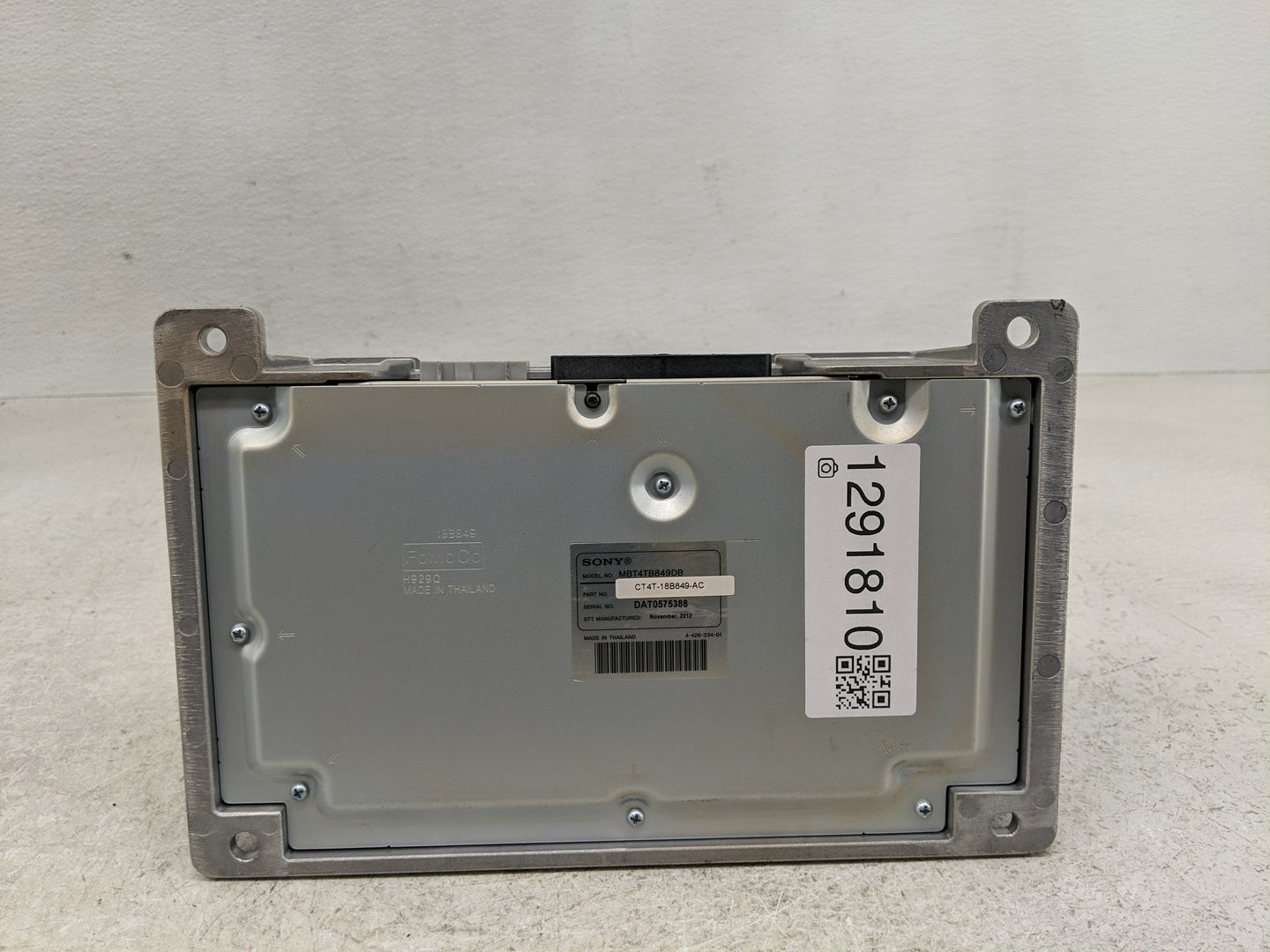 2012-2013 Ford Focus Radio AM FM Cd Player Receiver Replacement P/N:CT4T-18B849-AC Fits OEM Used Auto Parts - Oemusedautopar
