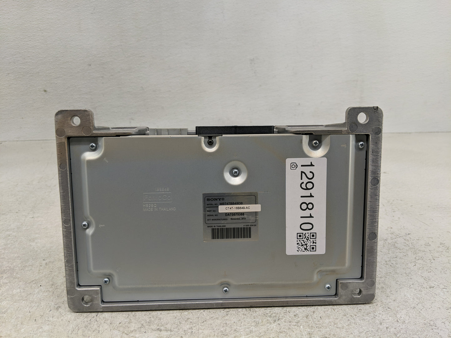 2012-2013 Ford Focus Radio AM FM Cd Player Receiver Replacement P/N:CT4T-18B849-AC Fits OEM Used Auto Parts - Oemusedautopar