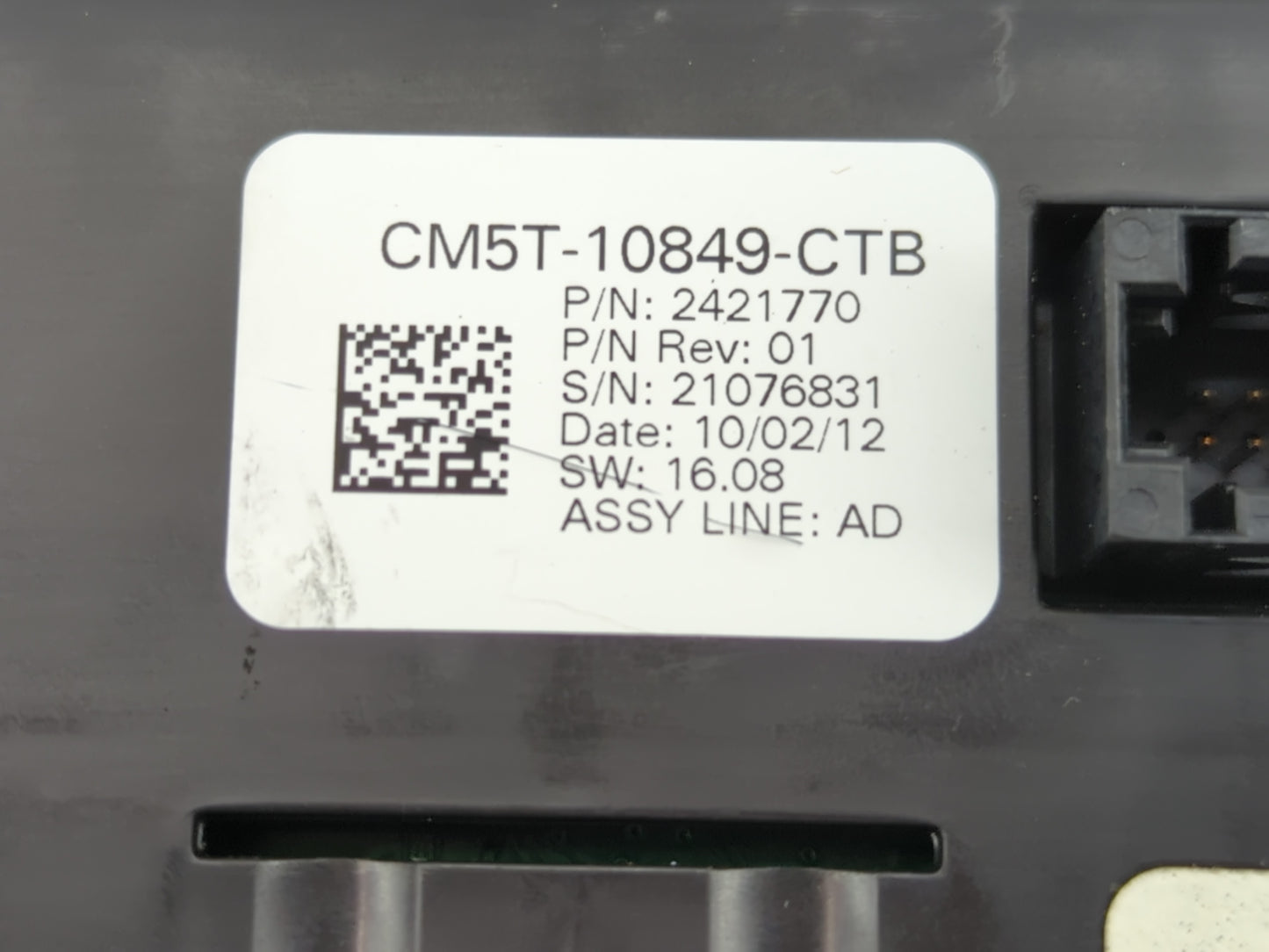 2013-2014 Ford Focus Instrument Cluster Speedometer Gauges P/N:CM5T-10849-CTB Fits Fits 2013 2014 OEM Used Auto Parts - Oemu