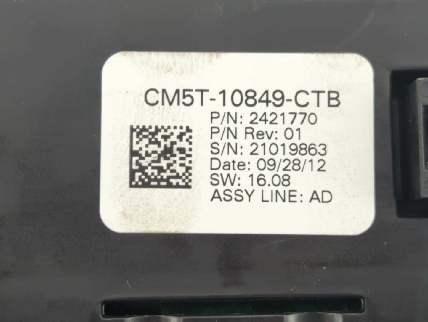 2013-2014 Ford Focus Instrument Cluster Speedometer Gauges P/N:CM5T-10849-CTB Fits Fits 2013 2014 OEM Used Auto Parts - Oemu