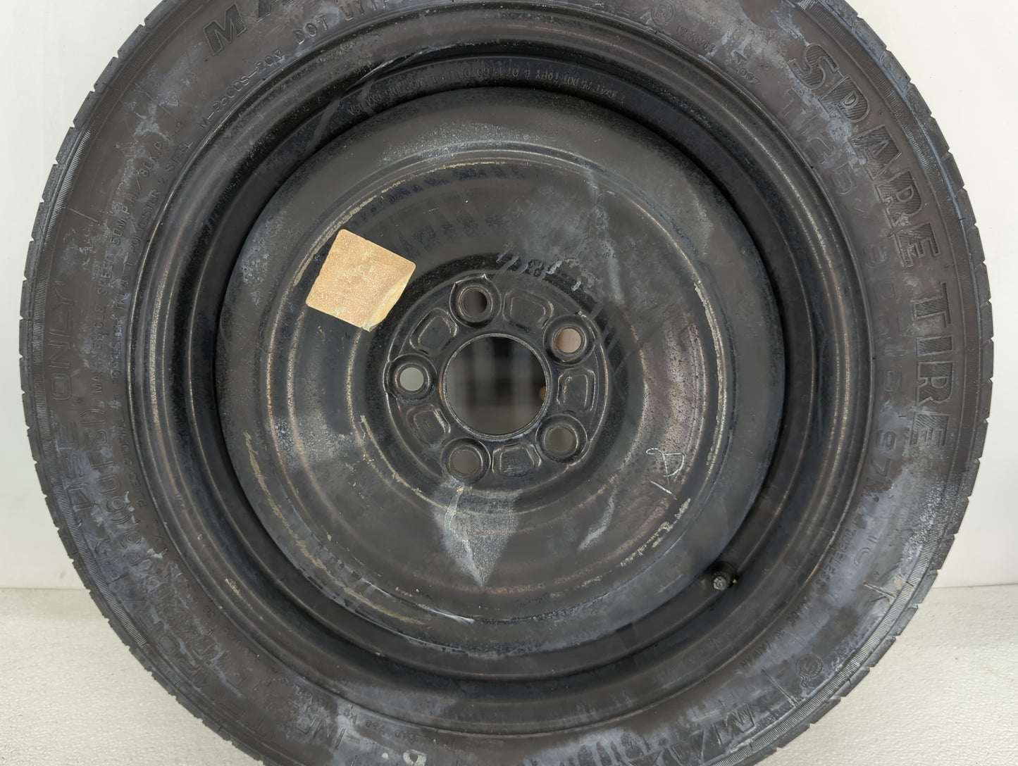 2012-2018 Ford Focus Spare Donut Tire Wheel Rim Oem - Oemusedautoparts1.com