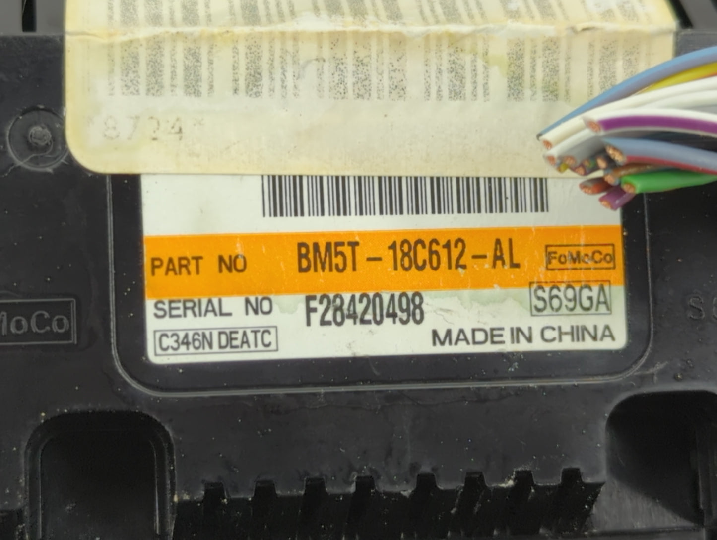 2013-2014 Ford Focus Climate Control Module Temperature AC/Heater Replacement P/N:BM5T-18C612-AL Fits Fits 2013 2014 OEM Use
