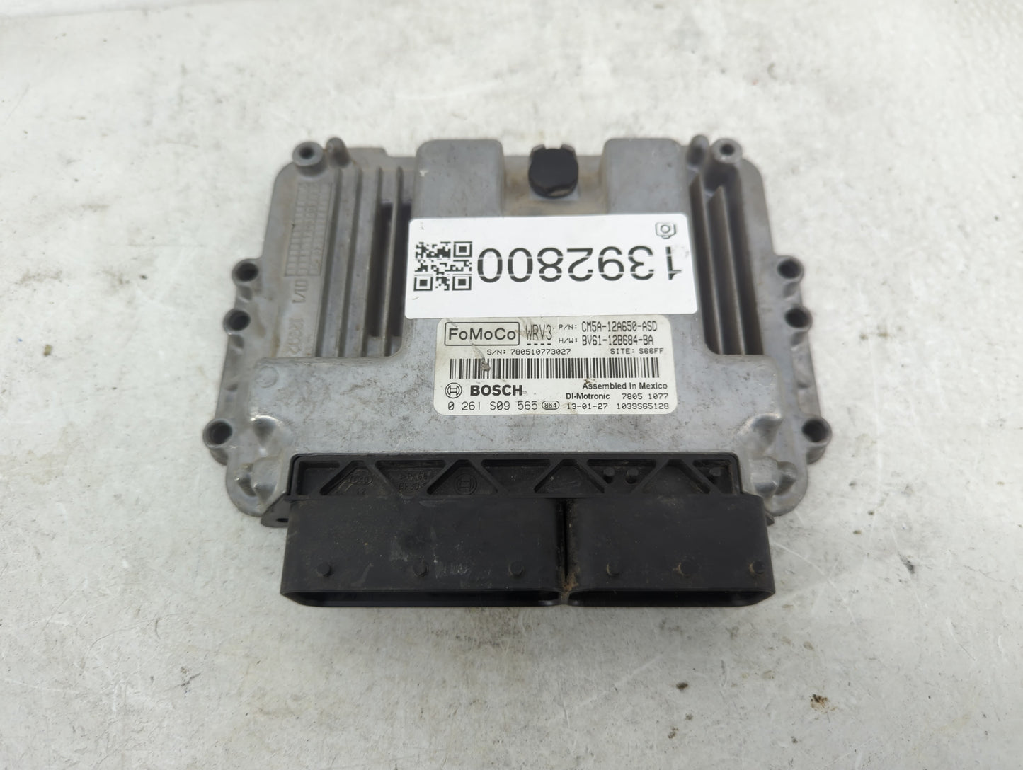 2012-2013 Ford Focus PCM Engine Control Computer ECU ECM PCU OEM P/N:CM5A-12A650-ASD 0 261 S09 565 Fits Fits 2012 2013 OEM U