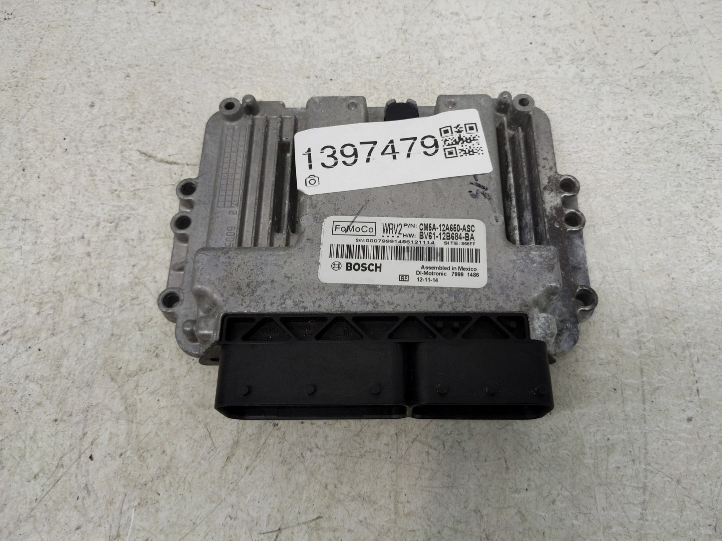 2012-2013 Ford Focus PCM Engine Control Computer ECU ECM PCU OEM P/N:CM5A-12A650-ASC Fits Fits 2012 2013 OEM Used Auto Parts