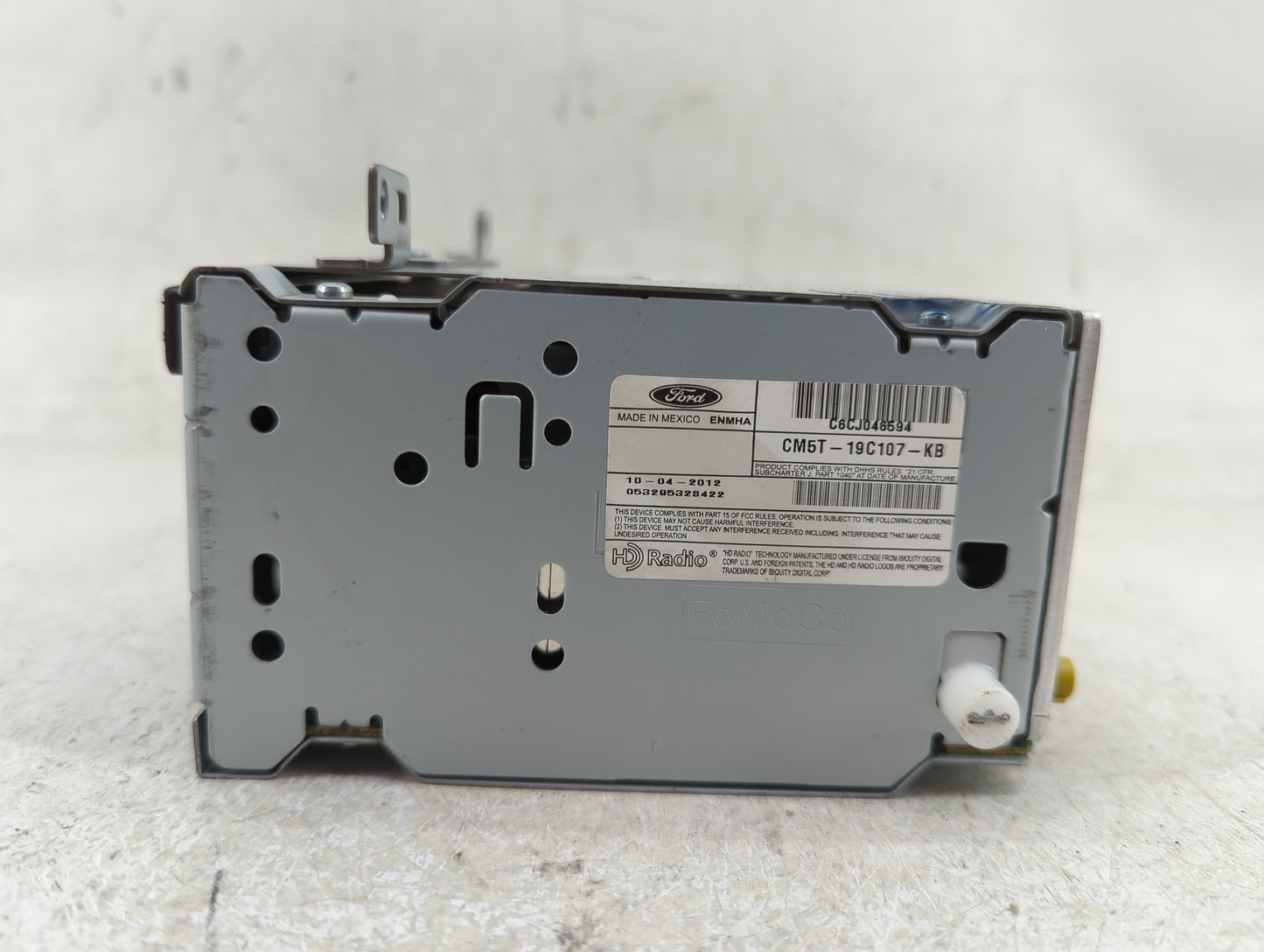 2012-2014 Ford Focus Radio AM FM Cd Player Receiver Replacement P/N:CM5T-19C107-KB Fits Fits 2012 2013 2014 OEM Used Auto Pa
