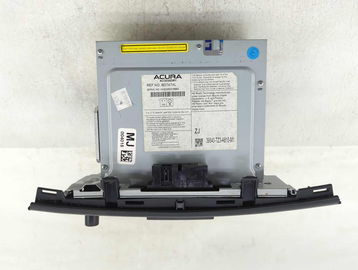 2012-2014 Ford Focus Radio AM FM Cd Player Receiver Replacement P/N:39540-TZ3-A810-M1 Fits Fits 2012 2013 2014 OEM Used Auto