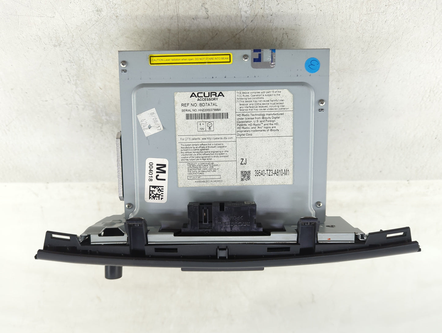 2012-2014 Ford Focus Radio AM FM Cd Player Receiver Replacement P/N:39540-TZ3-A810-M1 Fits Fits 2012 2013 2014 OEM Used Auto