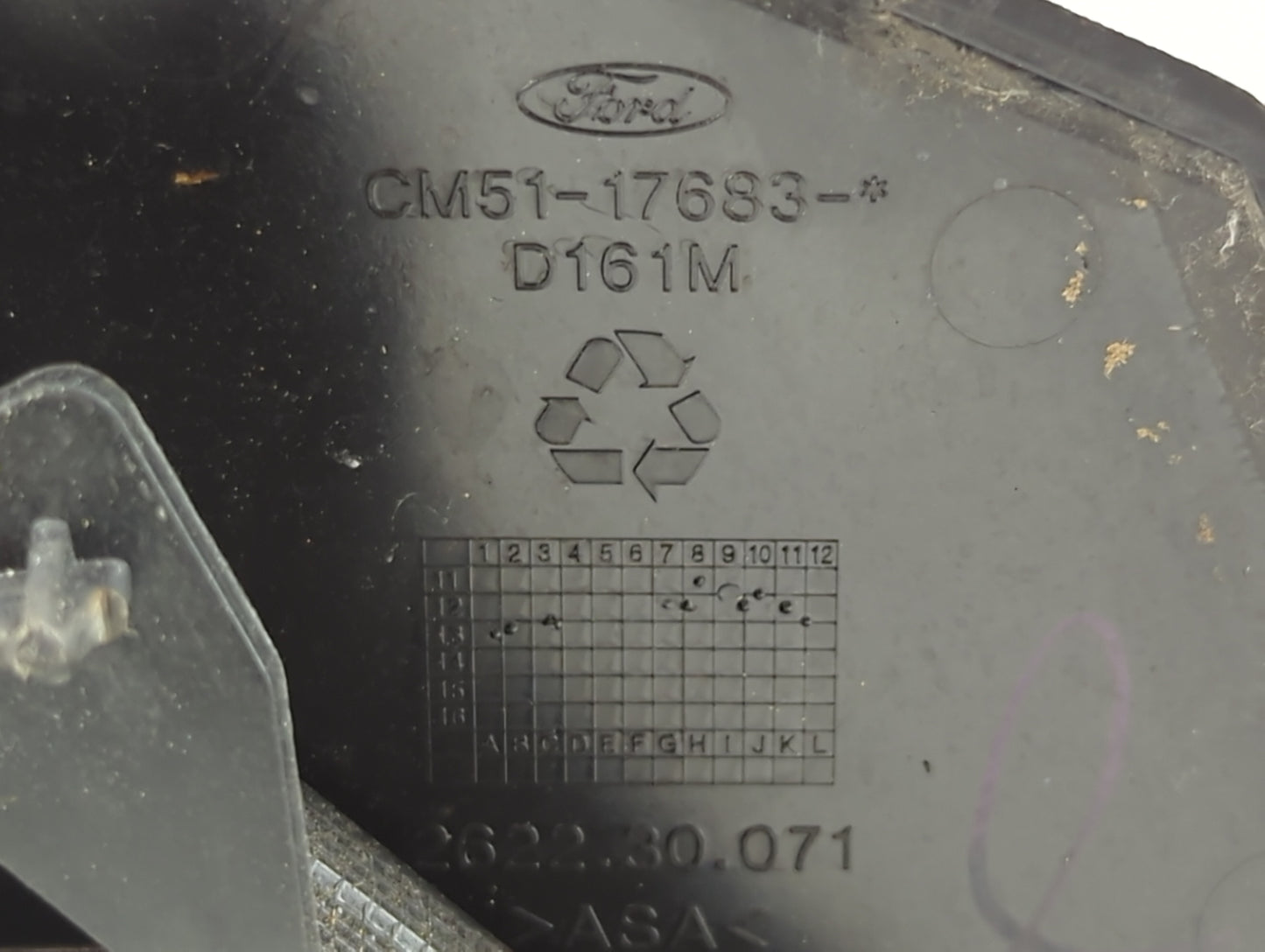 2012-2014 Ford Focus Driver Left Side View Power Door Mirror Gray 1419701 - Oemusedautoparts1.com
