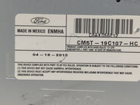 2012-2014 Ford Focus Radio AM FM Cd Player Receiver Replacement P/N:CM5T-19C107-HC Fits Fits 2012 2013 2014 OEM Used Auto Pa