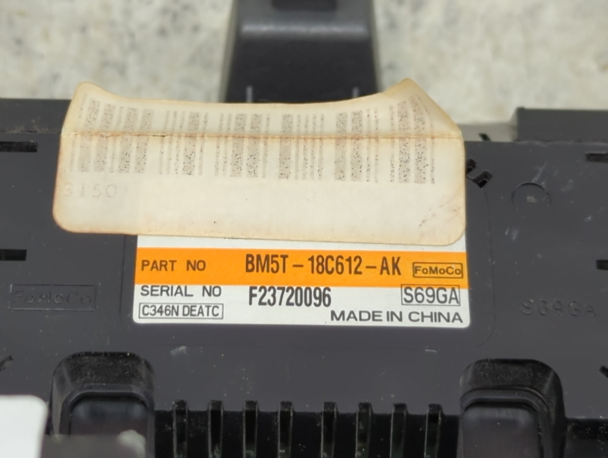 2013 Ford Focus Climate Control Module Temperature AC/Heater Replacement P/N:BM5T-18C612-AK Fits OEM Used Auto Parts - Oemus