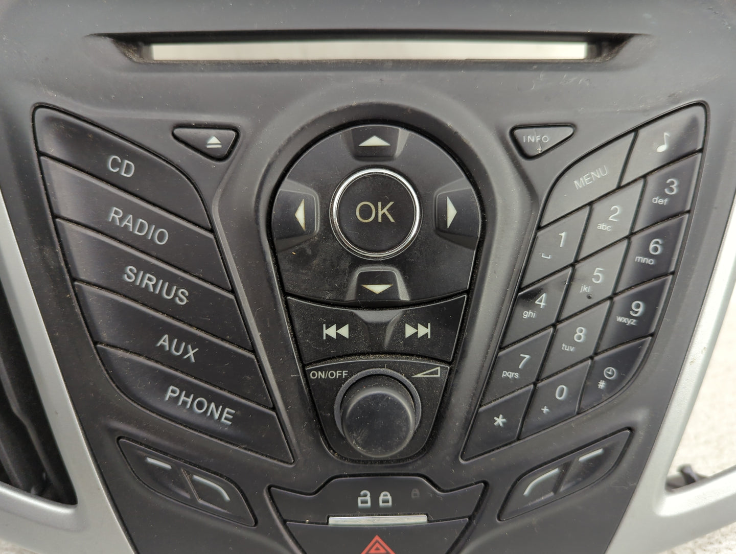 2012-2013 Ford Focus Radio Control Panel Black - Oemusedautoparts1.com