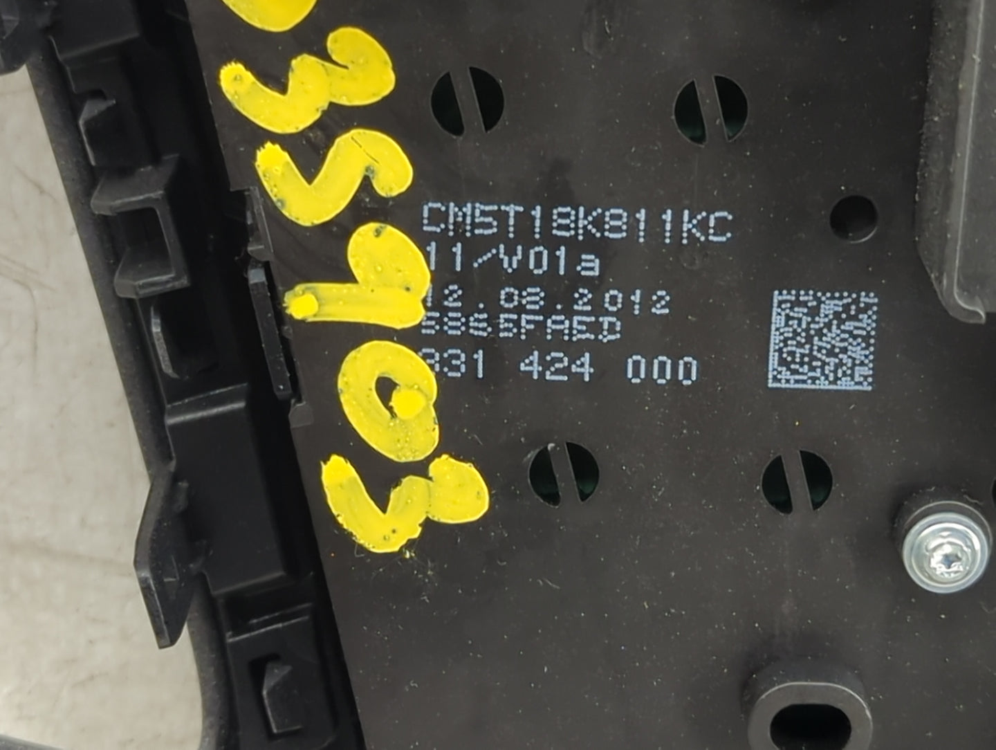 2012-2013 Ford Focus Radio Control Panel Black - Oemusedautoparts1.com