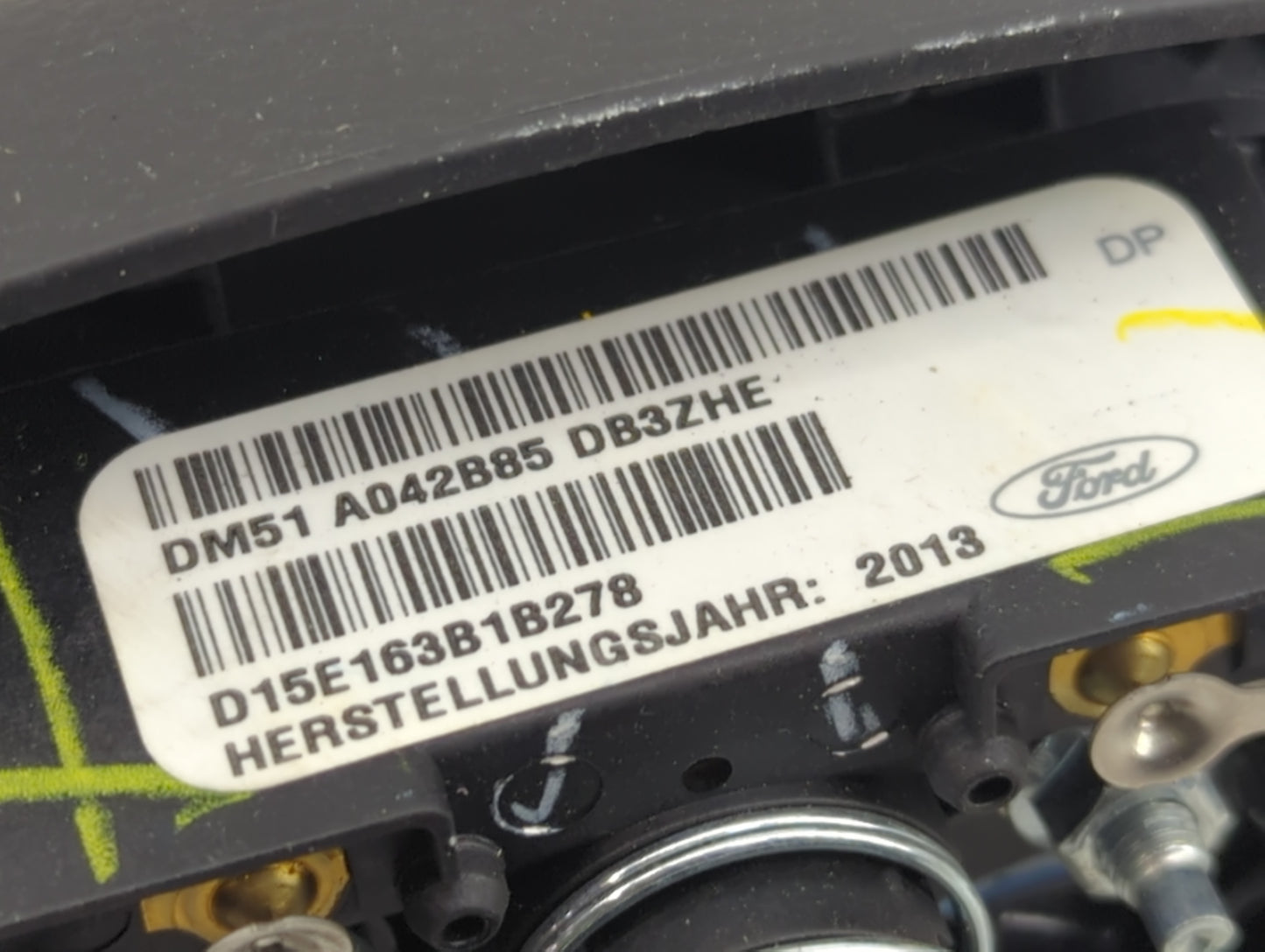 2012-2014 Ford Focus Air Bag Driver Left Steering Wheel Mounted P/N:DM51A042B85 DB3ZHE, D15E163B1B278 Fits Fits 2012 2013 20