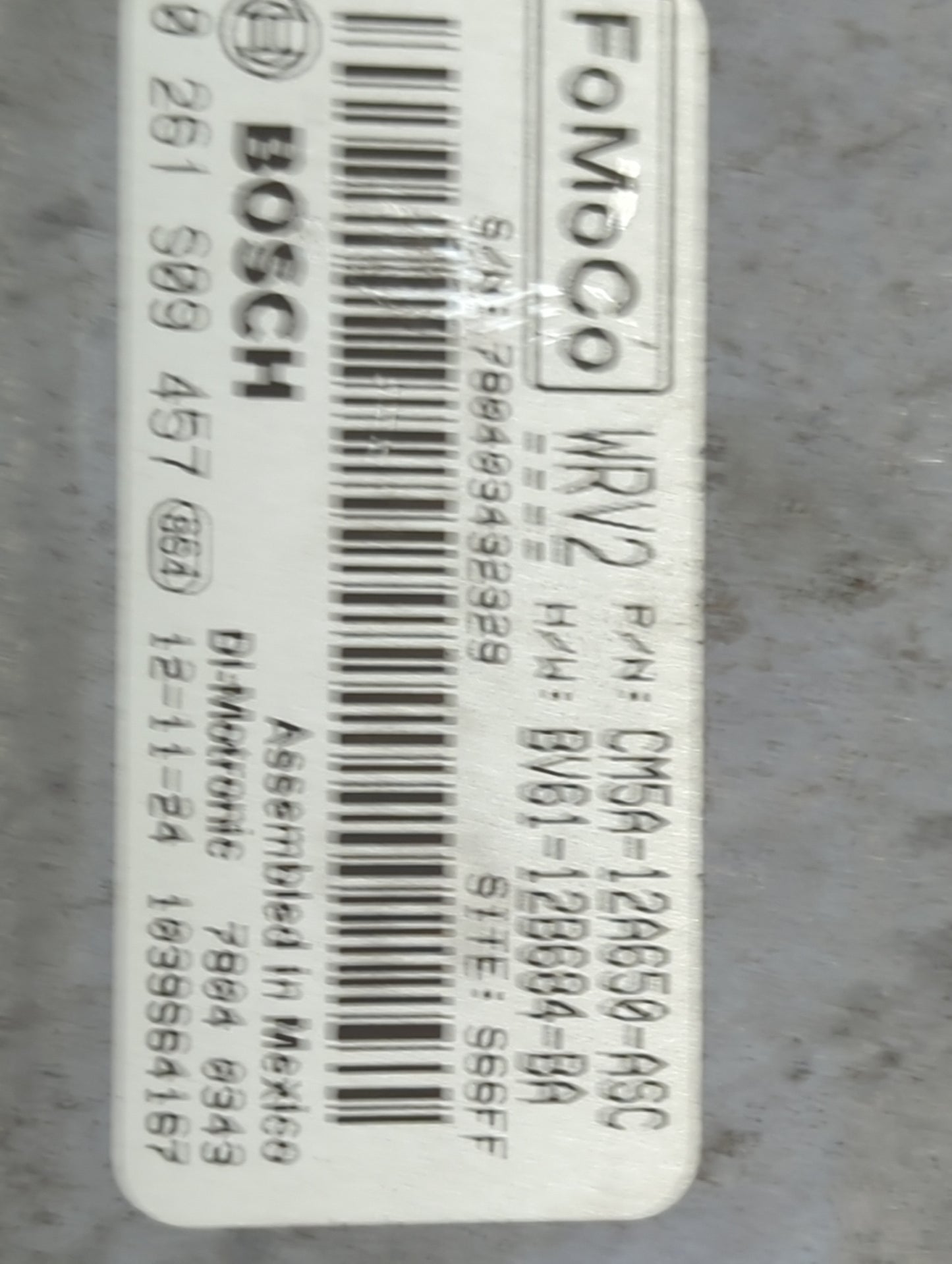 2012-2013 Ford Focus PCM Engine Control Computer ECU ECM PCU OEM P/N:CM5A-12A650-ASC BV61-12B684-BA Fits Fits 2012 2013 OEM 