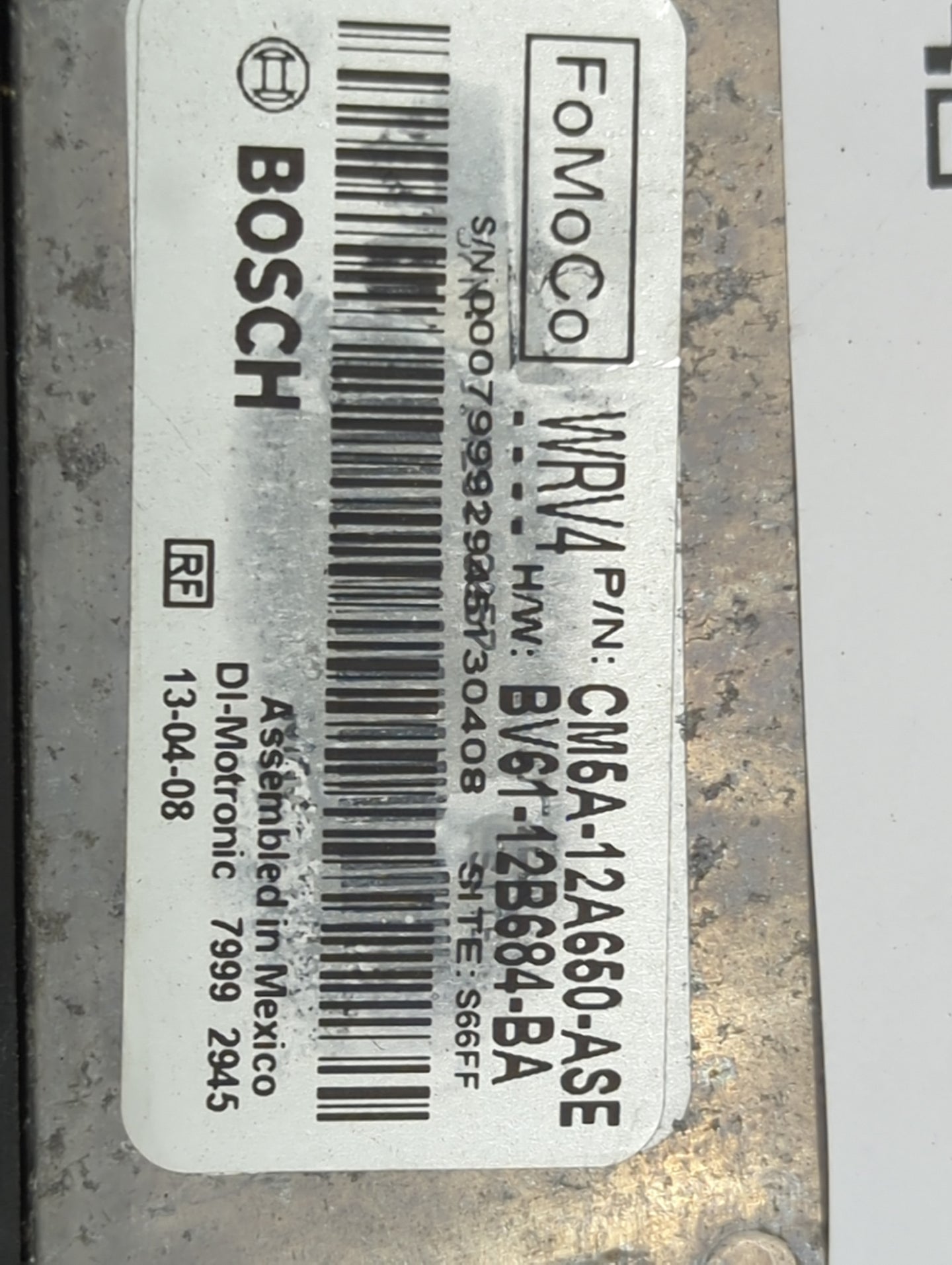 2012-2013 Ford Focus PCM Engine Control Computer ECU ECM PCU OEM P/N:CM5A-12A660-ASE BV61-12B684-BA Fits Fits 2012 2013 OEM 
